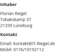 Kontaktdaten